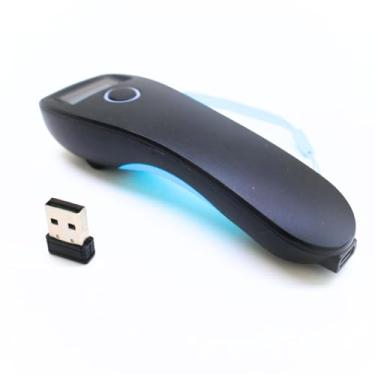Imagem de Mini Leitor Código Barras Bolso Sem Fio 1D 2D QR Code Bluetooth Cor Azul-celeste Tipo De Conector Do Cabo Usb 5v para Tablet iPhone iPad Android iOS PC POS