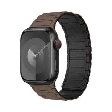 Imagem de Pulseira De Silicone Magnética Para Apple Watch De 40mm 44mm 45mm 49mm