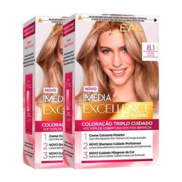 Imagem de L’Oréal Paris Coloração Imédia Excellence Kit - 8.1 Louro Sueco Kit-Unissex