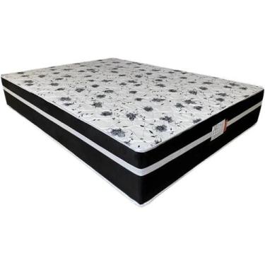 Imagem de Colchão Ortopedic Casal 30x188x138cm D33 Bio Flex Cor Branco com Preto