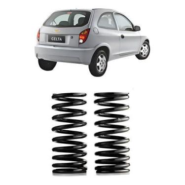 Imagem de Par Mola Traseira Celta 2001 2002 2003 2004 2005 2006 2007 - Loubaque