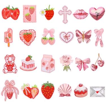 Imagem de ZJRDYYK 24 peças de remendos bordados a ferro para roupas, costurar a ferro em patches para mochilas, calças, roupas, jeans, jaquetas, chapéu