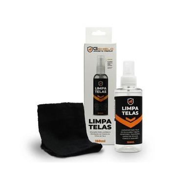 Imagem de Kit Spray Bactericida Limpa Telas 150ml + Flanela Microfibra Peluciada - Celular, Notebook, TV, Tablet, Óculos - ANVISA | Grip Clean