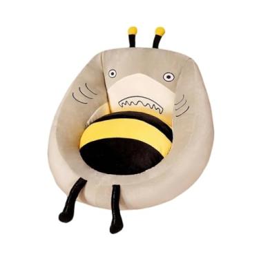 Imagem de Bothyi Cartoon Palhado de cadeira em forma de animal Padra de assento de almofada com cadeira de lounge Caso de assento para luto para o presente de presente, Bee S