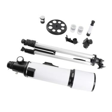 Imagem de YWBL-WH Telescópio Astronômico, Telescópio Refrator Portátil Com Abertura de 70 Mm e tripé Ajustável para Adultos e Crianças para Observação de Nebulosas e Pássaros