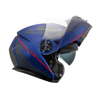 Imagem de Capacete Articulado Robocop Moto Peels Tr1 Control Azul (58)