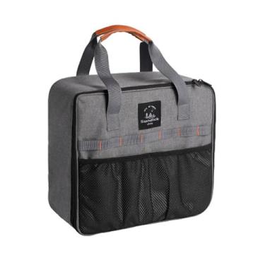 Imagem de CIADAZ Sacola de piquenique para acampamento ao ar livre, fogão multifuncional e recipiente de gás, bolsa de armazenamento durável, à prova d'água, bolsa de piquenique e utensílios portátil, espaço pr