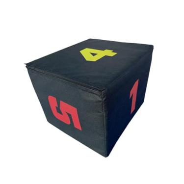 Imagem de Generic Caixa de salto pliométrico 3 em 1, ferramenta de treinamento de elevação, equipamento multifuncional, exercício de salto, caixa de salto plyo para