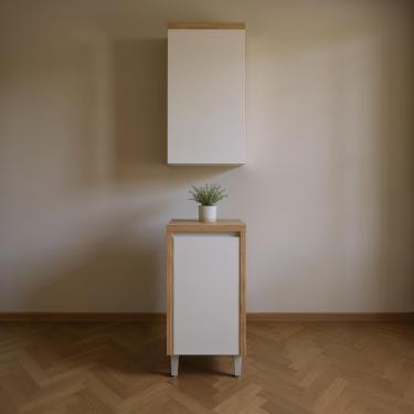 Imagem de Conjunto Cozinha Allure 2 Peças 80 Cm Jequitibá Gris