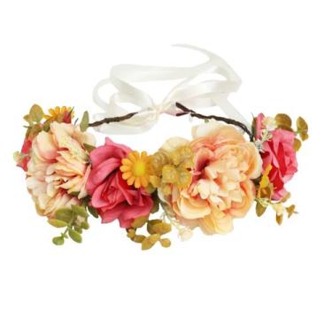 Imagem de Bandana floral Vivivalue Fairy Woodland Red para mulheres