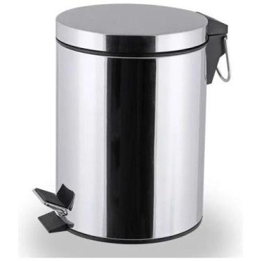 Imagem de Lixeira 3 Litros Aço Inox com Pedal Cesto Removível - Ke home, Inox