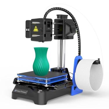 Imagem de CIADAZ Máquina de impressão para crianças Mini Desktop 100x100x100mm Tamanho de impressão sem cama aquecida Impressão de uma tecla com cartão TF Filamento de amostra de PLA para iniciantes