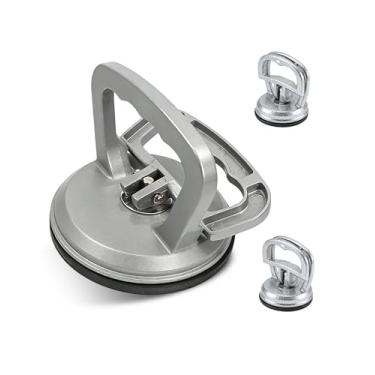 Imagem de beautiebeam Kit de remoção de amassados sem pintura com 3 ventosas de alumínio – Ferramenta extrator de amassado de carro para reparo de amassados de carroceria, movimento de vidro/azulejos e pequenos