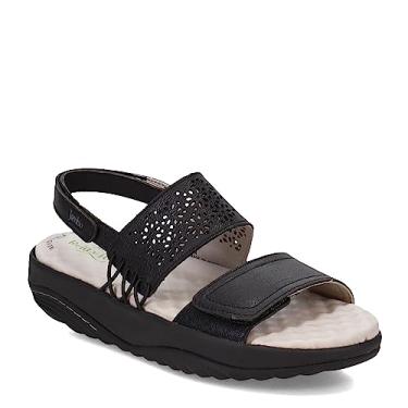 Imagem de Jambu Sandália feminina Alba Sling Back Sandals Casual - Preta, Preto, 9.5