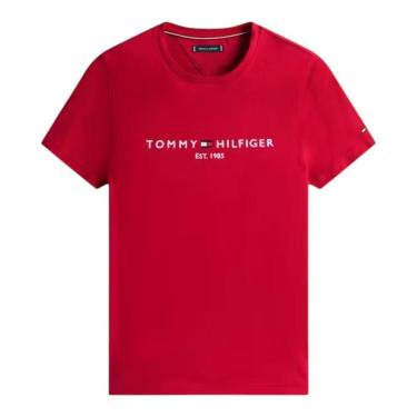 Imagem de Camiseta Tommy Hilfiger Logo Tee Masculina Azul-Masculino