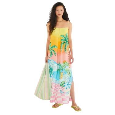 Imagem de Vestido Longo Farm Rio Paisagem Solar-Feminino