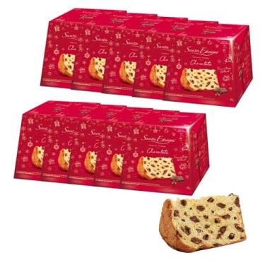 Imagem de 10 Panetones Premium Gotas de Chocolate 400g Santa Edwiges