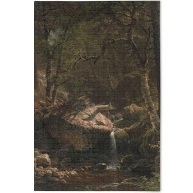 Imagem de Quebra-cabeça de pintura de gato branco 500 peças para adultos quebra-cabeça arte animal paisagem quebra-cabeça personalizado elefante branco presentes engraçados, 52 cm x 37,8 cm