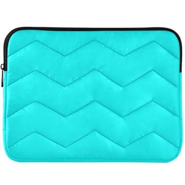 Imagem de Capa protetora para notebook personalizada azul aqua azul ciano, capa protetora universal para laptop de 13 a 14 polegadas para MacBook Pro 14