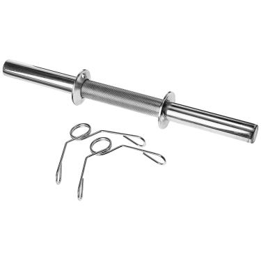 Imagem de Barra Maciça 0,40Cm Com Presilhas Polimet Unissex Cromado