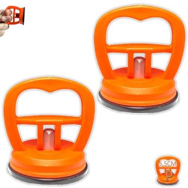 Imagem de Kit 02 Ventosa Sucção Extrator p/Reparo de Amassados, Transporte de Vidros Telas Lisas TAM:P 5,5CM