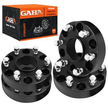 Imagem de GAHA Espaçadores de roda 6 x 139,7 mm 3,8 cm de espessura 77,8 mm furo do cubo M14x1,5 pinos 4 peças