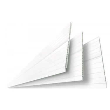 Imagem de Forro Linear de PVC Polifort 8mm x 20cm x 4m m² - caixa com 8,00m² - Branco Neve