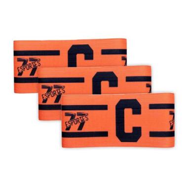 Imagem de Kit 3 Braçadeira Faixa Capitão 77 Impressão Digital Fechamento tiras a