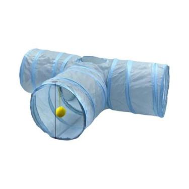 Imagem de Túnel Para Gatos Dobrável E Respirável, Brinquedo De Brincar Interno, 