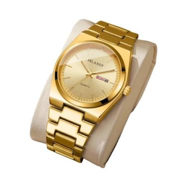 Imagem de Relógio De Pulso De Luxo Masculino Quartz Com Calendário Reloj Hombre 