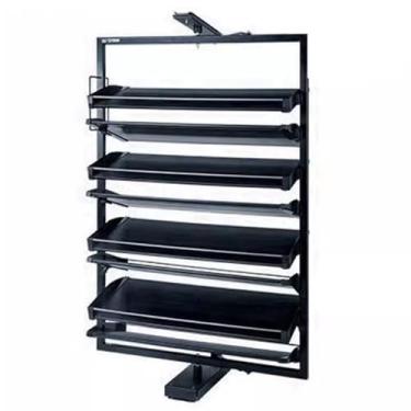 Imagem de Sapateira de armazenamento giratória 360° Organizador de Zapatos Giratorio 360 suporte de sapato redondo torre giratório, armazenamento de sapatos de metal para corredor de entrada organizador de