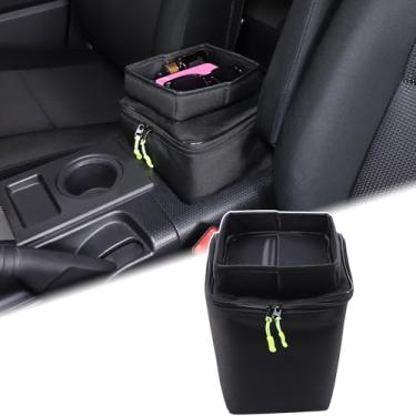 Imagem de Aunginsy Bolsa de armazenamento de caixa de apoio de braço de camada dupla compatível com Toyota FJ Cruiser 2007-2021+, console central, suporte de braço, ferramenta de armazenamento, acessório