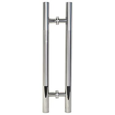 Imagem de BAZAC Gate Hardware 304 Aço Inoxidável Escovado Tubo Redondo Puxador de Porta de Vidro Moldura de Porta de Madeira Corrimão Push-Pull Handrail, Comprimento 60/80 / 120cm-38×1200×900mm