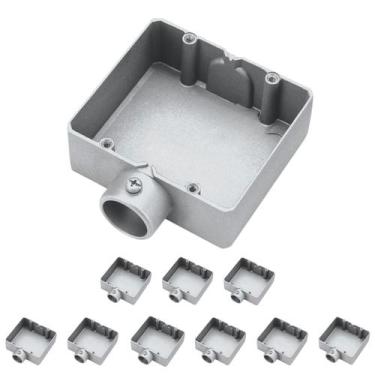 Imagem de 10 Condulete Duplo 1 Polegada Tipo E Sieg Alumínio Sem Rosca