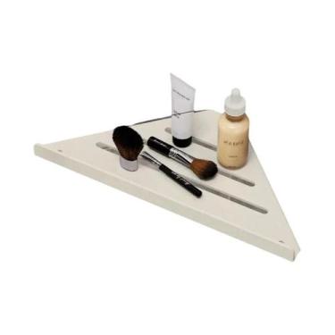 Imagem de Prateleira De Canto Para Banheiro Sem Furos, Suporte De Chuveiro Trian