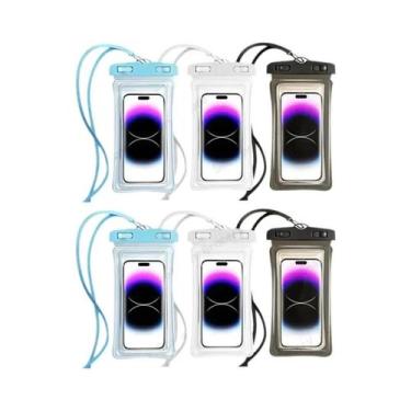 Imagem de Bolsa Transparente Impermeável Para Celular Com Tela Sensível Ao Toque