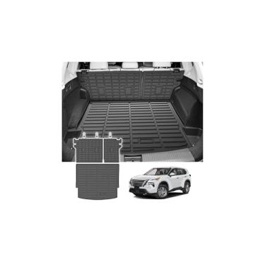 Imagem de Cartist Forro de carga para Nissan Rogue 2021-2025 2026 (sem modelo esportivo), tapetes de carga para todos os climas para acessórios Rogue, tapete de porta-malas TPE resistente, acessórios de carro