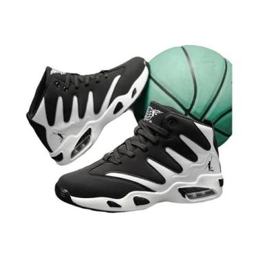 Imagem de Tênis De Basquete Masculino Respirável E Leve, Solado De Borracha Anti