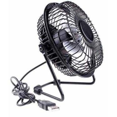 Imagem de Mini Ventilador Metálico USB  Pc PT MESA
