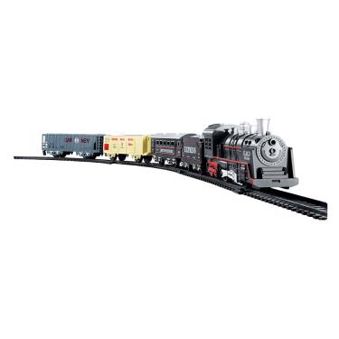 Imagem de Pista Trem Locomotiva Com Luz e Som DMT5750 - Dm Toys