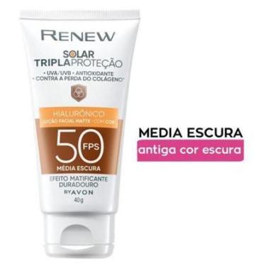 Imagem de Protetor Solar Renew Anti-idade Fps50 Matte Média Escura - AVON