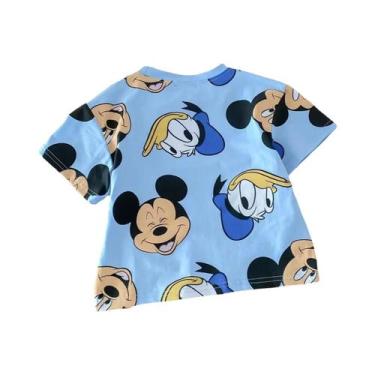 Imagem de Camiseta Infantil De Verão Com Estampa De Desenho Animado, Mickey, Mod