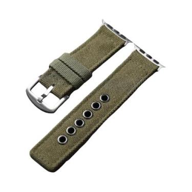 Imagem de Pulseira De Relógio Vintage Feita À Mão, Reforçada, Para iWatch Apple 