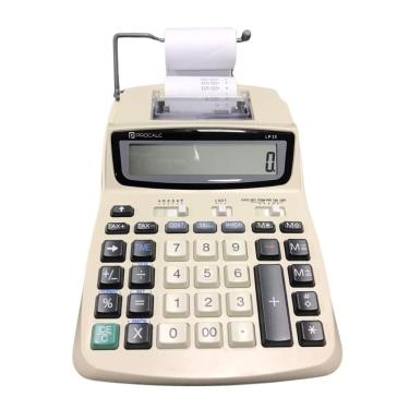 Imagem de Calculadora Profissional Procalc - 12 digítos - Impressão Térmica - Branca - LP25