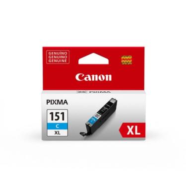 Imagem de Cartucho Canon Ciano - CLI-151 XL C - para Impressoras iP7210 / iP8710 / iX6810 / MG5410 / MG5510