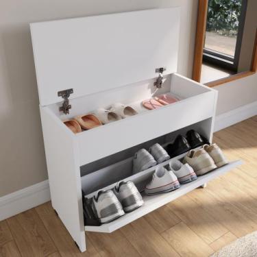 Imagem de Sapateira com Baú e Porta Basculante Elite  Ideal para Hall de Entrada