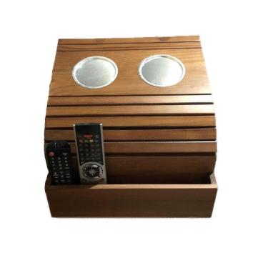 Imagem de Bandeja Esteira Porta Copo em Alumínio com Controle