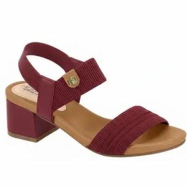 Imagem de Sandalia Modare Vinho Feminino Original 7187.100-Feminino