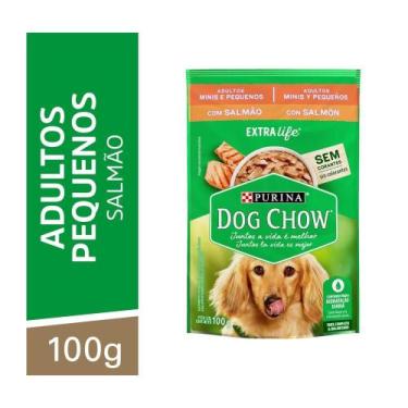 Imagem de Sachê Purina Dog Chow Salmão Cães Adultos Porte Pequeno - 100g