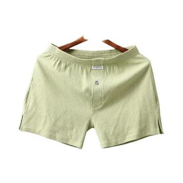 Imagem de Cuecas Boxer Masculinas De Algodão Elástico Com Costura Reforçada Para